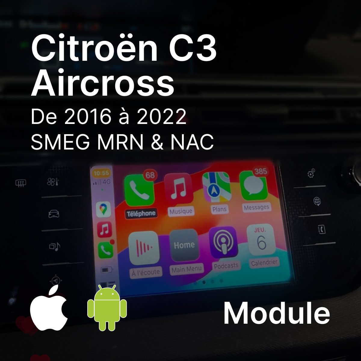 Module CarPlay & Android Auto | Citroën C3 Aircross