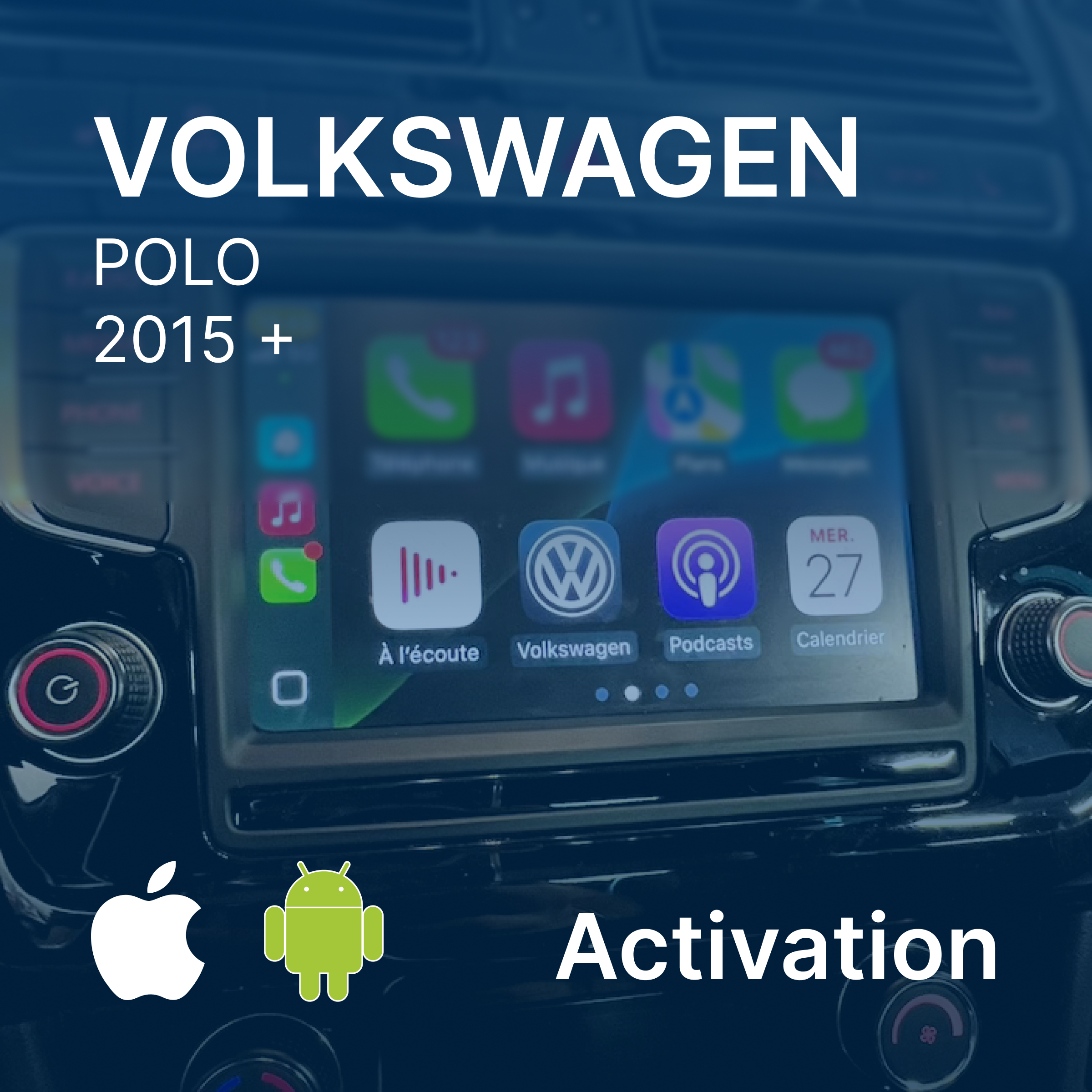 Activation CarPlay & Android Auto Polo | Volkswagen MST2 Delphi Technisat