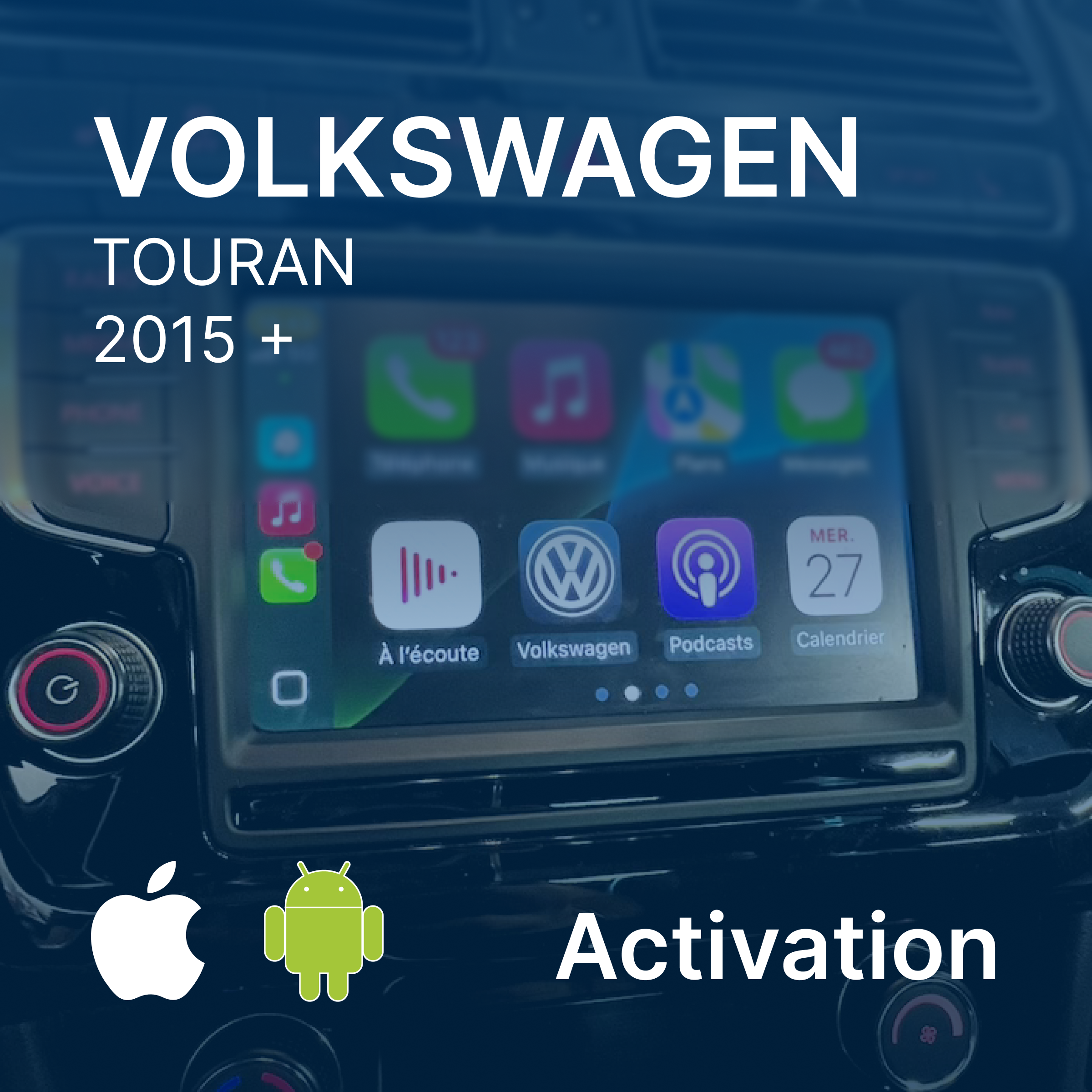 Activation CarPlay & Android Auto Touran | Volkswagen MST2 Delphi Technisat