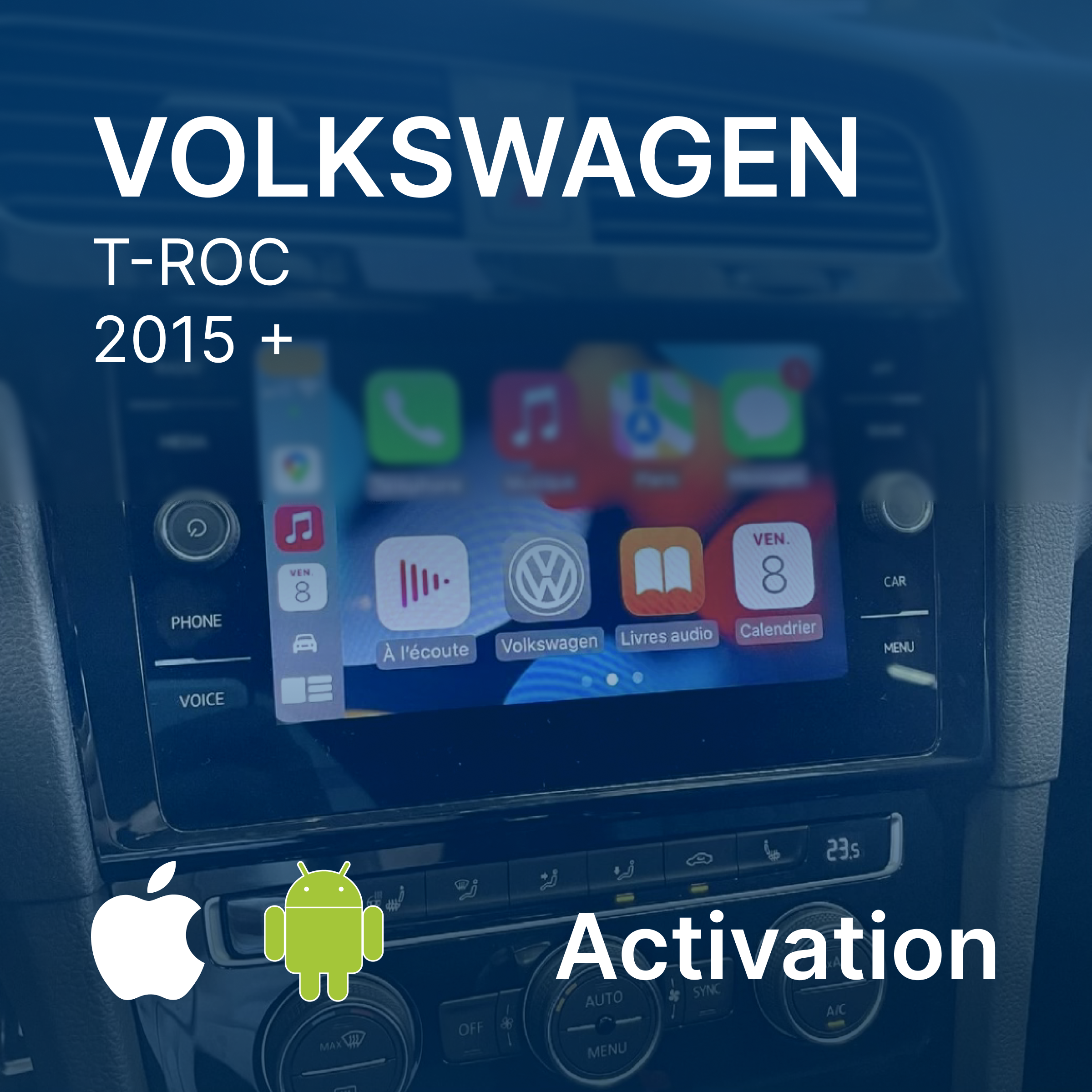 Activation CarPlay & Android Auto T-Roc | Volkswagen MST2 Delphi Technisat