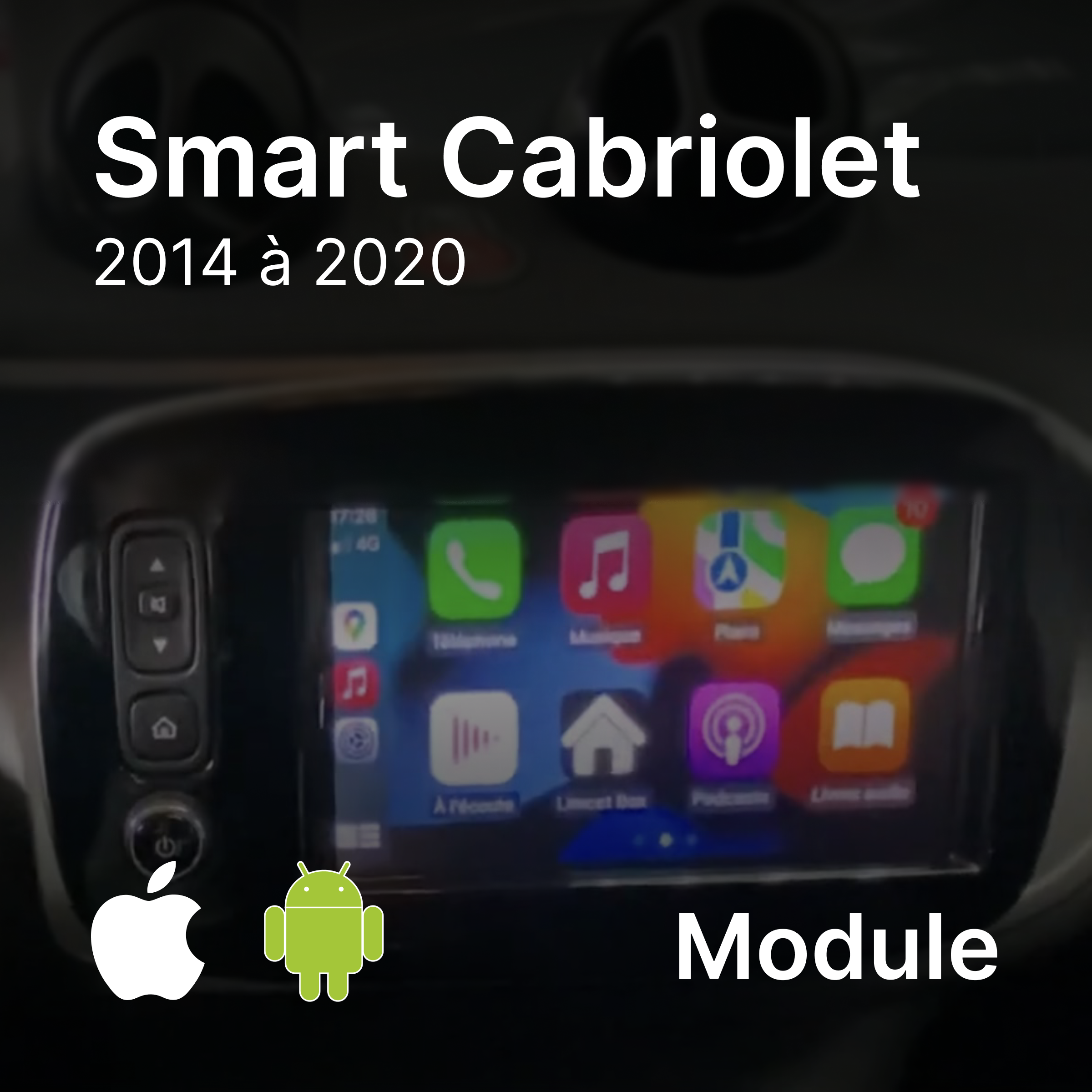 Module CarPlay / Android Auto Smart Cabriolet