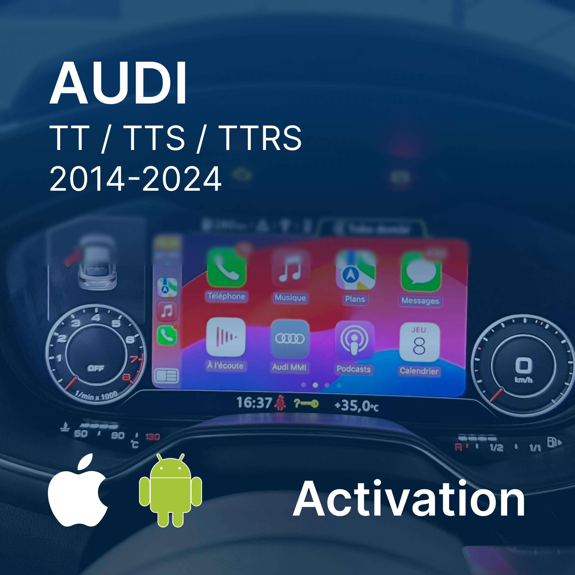 Activation Apple CarPlay & Android Auto | AUDI TT MK3 / TTS / TTRS