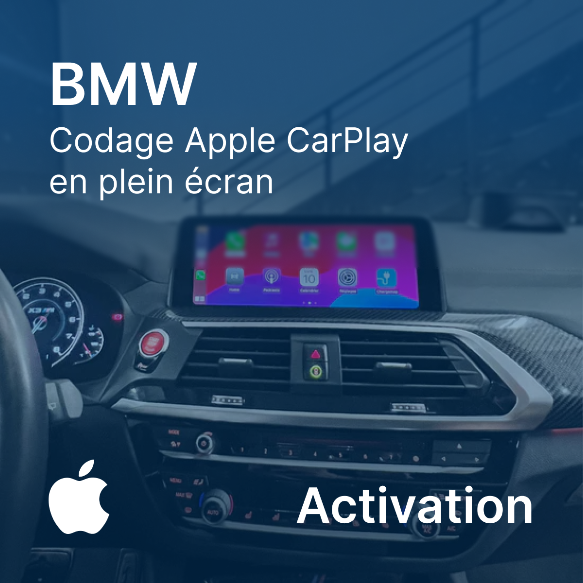 BMW Codage Apple Carplay en plein écran (NBT EVO) USB ou ENET