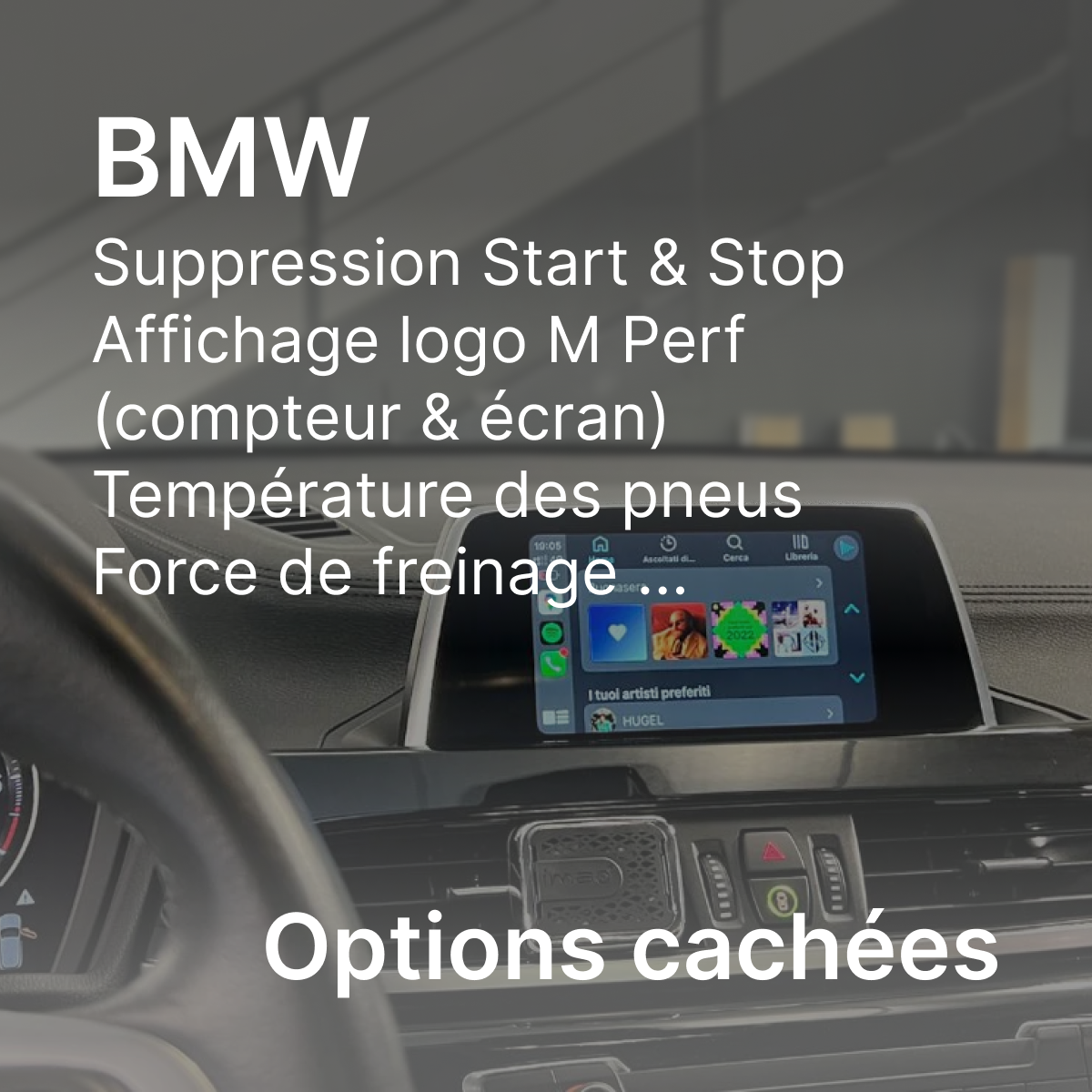 Activations d'options cachées | BMW